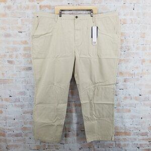 NWT Cutter & Buck Beckett Dress Pant Sand Khaki Men's 56 x 32 Cotton